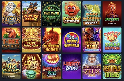 Jackoro Casino game selection – over 3,000 slots and table games